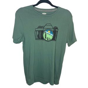 Old Navy Green Photography Camera Graphic Tee